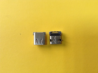 USB 3.1 C Type母座前贴后插 G/F 镍壳