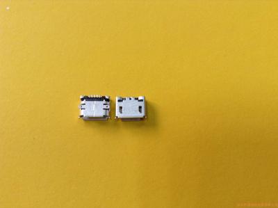 MICRO USB B5S SMT 黑胶 锡壳四脚贴板
