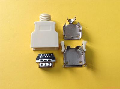 HPCN20M焊 黑胶 半金3U" 镍壳塑壳装配整组