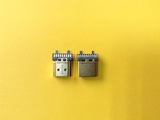 HDMI19M焊 A Type 黑胶 G/F 镀金壳