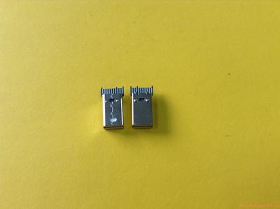 MINI DISPLAYPORT20P焊 黑胶 镍壳